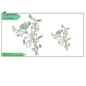 Machine embroidery design - Gentle flower