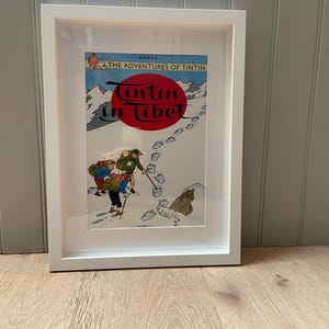 TINTIN コミックアート 木製フレーム Tintin Tibet - Etsy