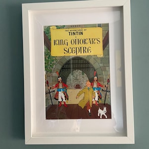Framed Tintin &quot;King Ottokar&#39;s Sceptre&quot; Magazine Cover Art