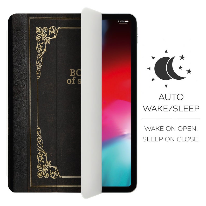 Book of Spells iPad case 10.2 Black Old books 6th 7th 5th gen Etsy