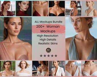 Mega pacchetto di oltre 200 modelli ad alta risoluzione, immagini stock per presentare i tuoi gioielli raffinati / da utilizzare nel materiale di marketing (download digitale)