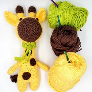 Crochet Giraffe Pattern-Amigurumi Giraffe Crochet Pattern-Giraffe Toy Pattern-Amigurumi Toy-Crochet PDF Pattern-Easy Crochet Pattern