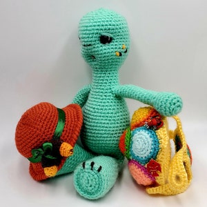 Crochet Turtle Pattern-Amigurumi Turtle Pattern-Turtle Toy Pattern-Intermediate PDF Pattern