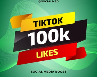 TikTok 100K Likes (100% Organic) - 100K TikTok Likes - Boost TikTok Likes - Fast Delivery By Trusted Seller - Instant Growth