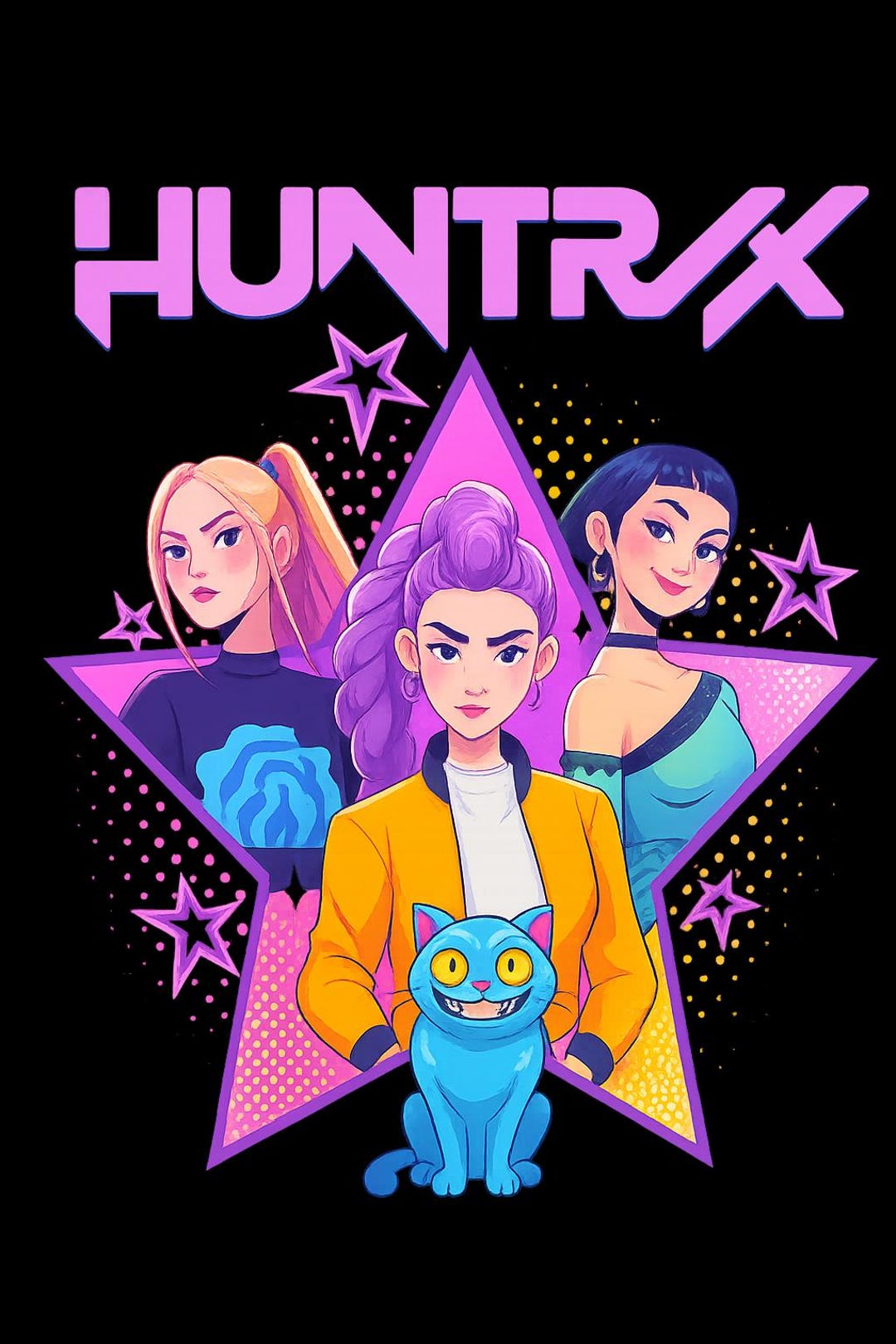 Buy Kpop Demon Hunters PNG - Huntrix Tee PNG File , Kpop Idol Group ...