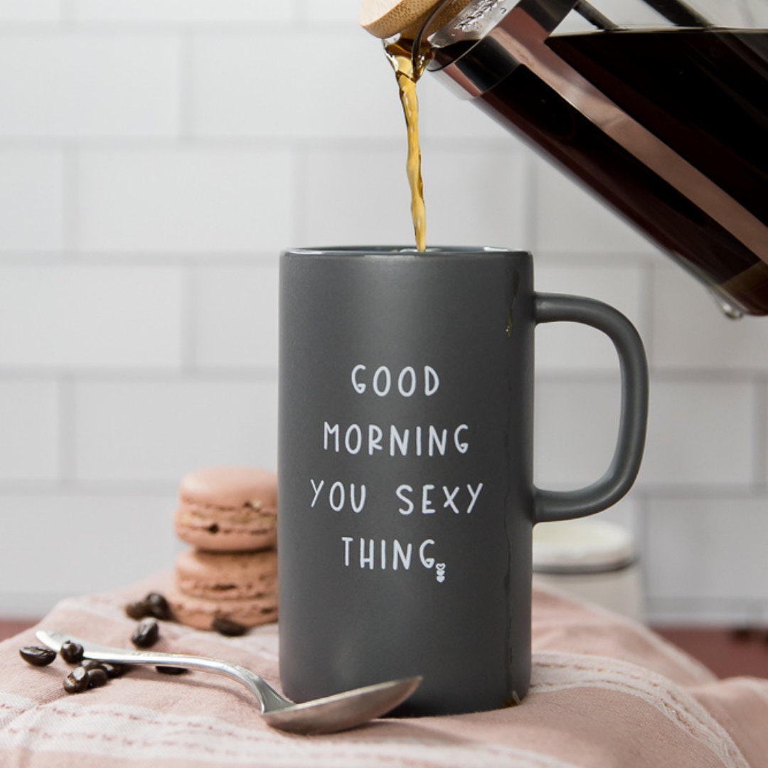Guten Morgen sexy Sache Becher lustige Kaffeetassen | Etsy