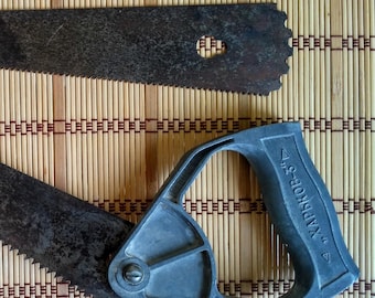 Hand saw. Garden hand saw.  Old hand saws. Saw. Toothed tool. Carpenter tool.Vintage, old saws. Old hacksaws for wood. Needlework tool. USSR