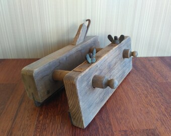 Shpuntubel. Vintage Wooden Planer early 1900s. Hand Planer. Wood Planer. Hand Carpenter Tool. Carpenter Tool. Hand Made Planner.