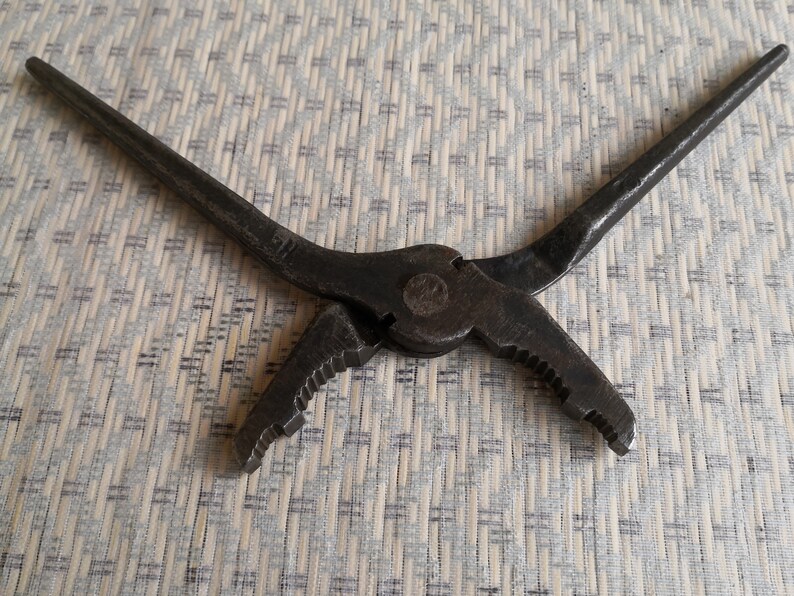 Soviet Tools 60s Iron Ticks. Blacksmith Pliers. Vintage Rusty Iron ...