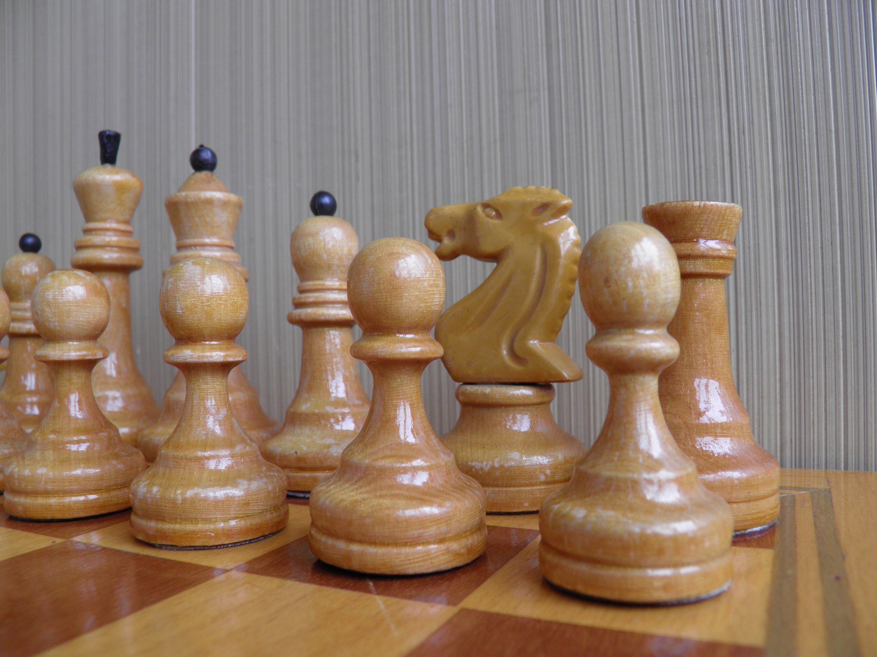 Wooden folding chess board vintage - Soviet old chess box 48 - Inspire Uplift