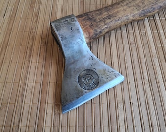 Vintage Soviet Hatchet. USSR ZIG 1965. Kempeng Hatchet. Vintage Iron Ax. Retro Ax. Woodworking tools. Campfire Ax. Old Hatchet made in USSR