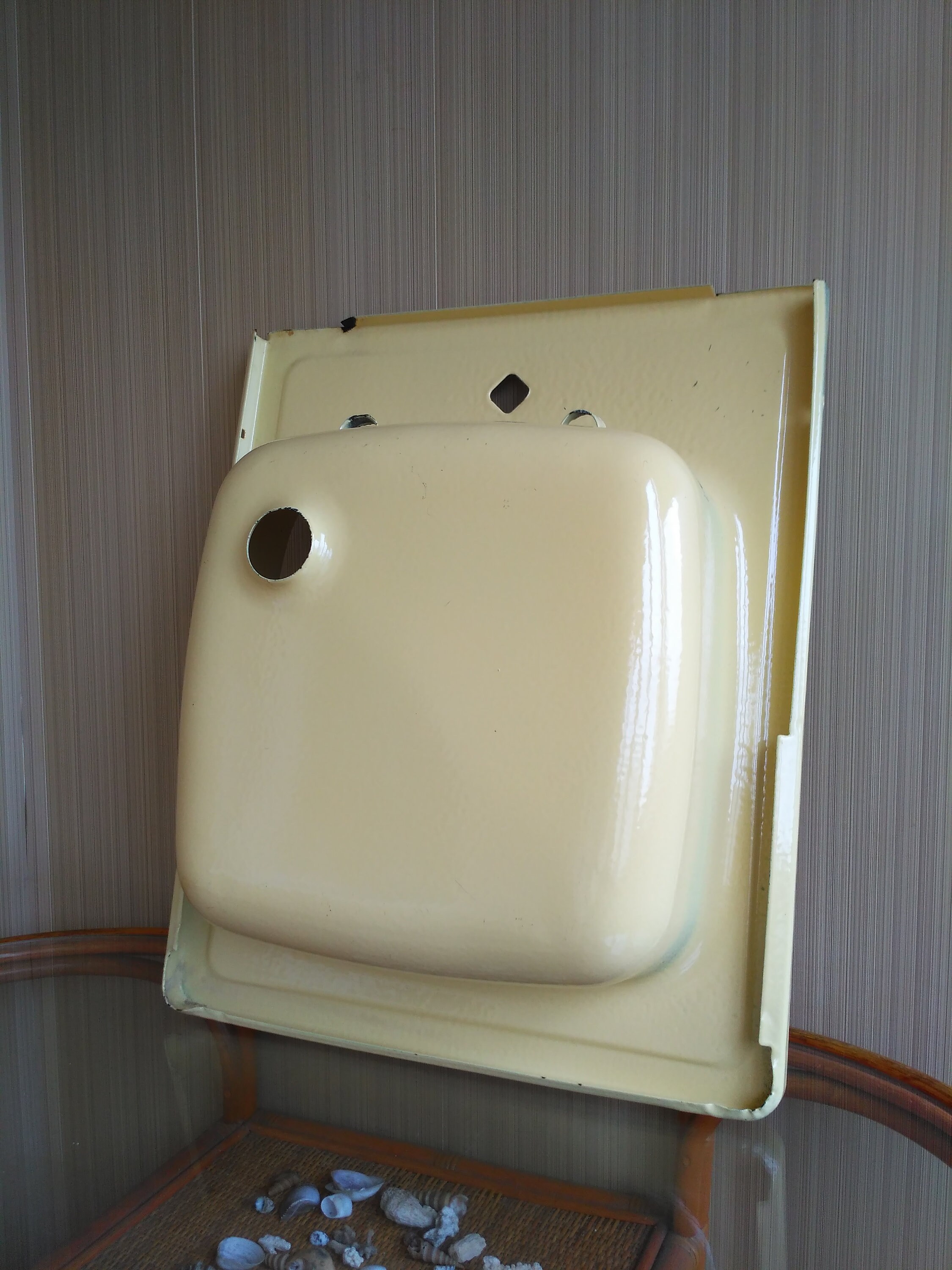 Fregadero de cocina vintage fregadero de granja de esmalte | Etsy