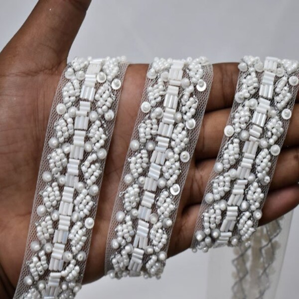 beaded tie belt