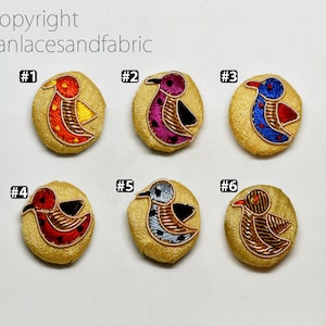 12 Pezzi Bottoni Ricamati Fatti A Mano Indiano Zardozi Ricamo A Mano Bottone Decorativo Tessuto Rivestito Abbellimento Artigianato Cucito