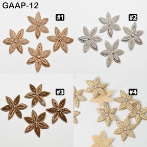 30 parches de apliques de cuentas indias para Navidad, decoración, costura hecha a mano, vestidos de novia, apliques a granel, suministros de manualidades, decoración del hogar