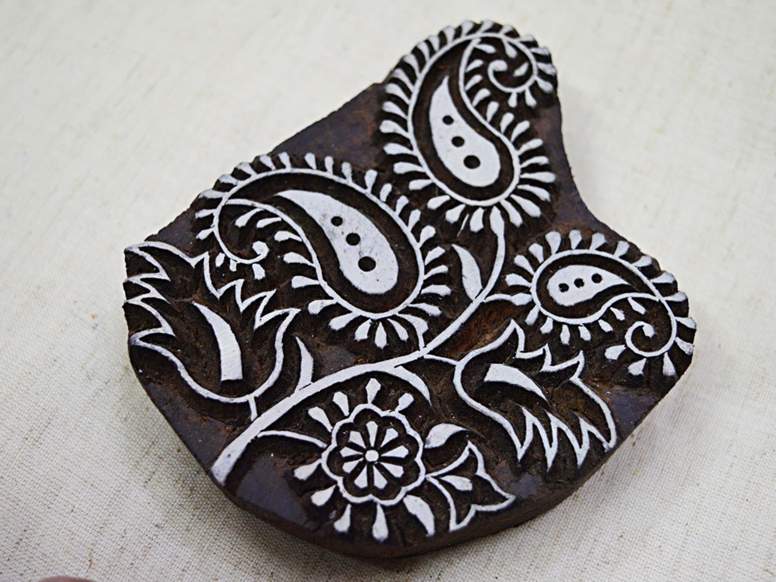 Decorative Blocks Indian Stamps Floral Pattern Stamp Clay Etsy