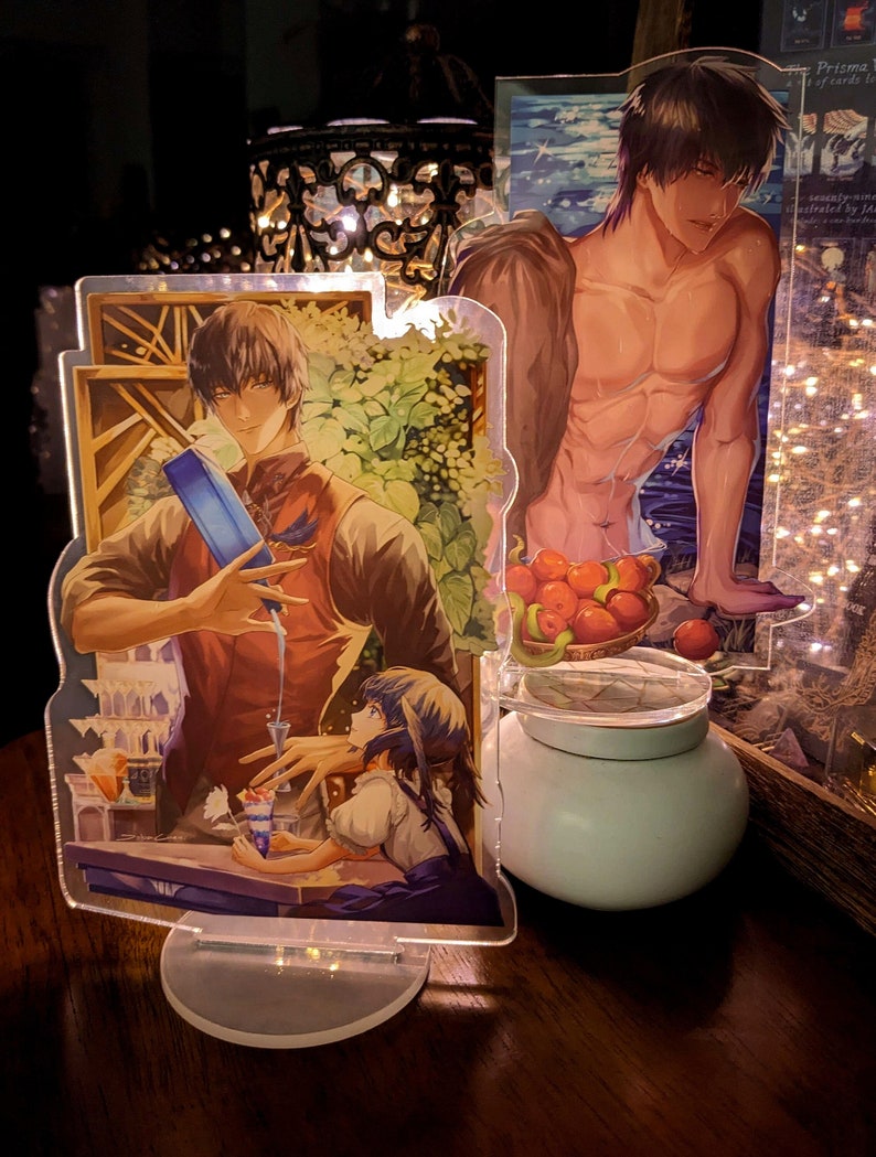 Meteion & Hermes Bar Version Standee FFXIV Fan-made Merchandise Stock Available image 2