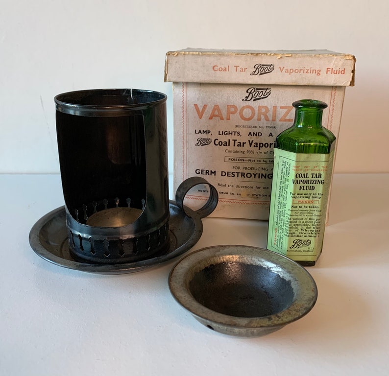 Boots 1930s Vaporizer Set Original Lamp Original Bottle Etsy UK