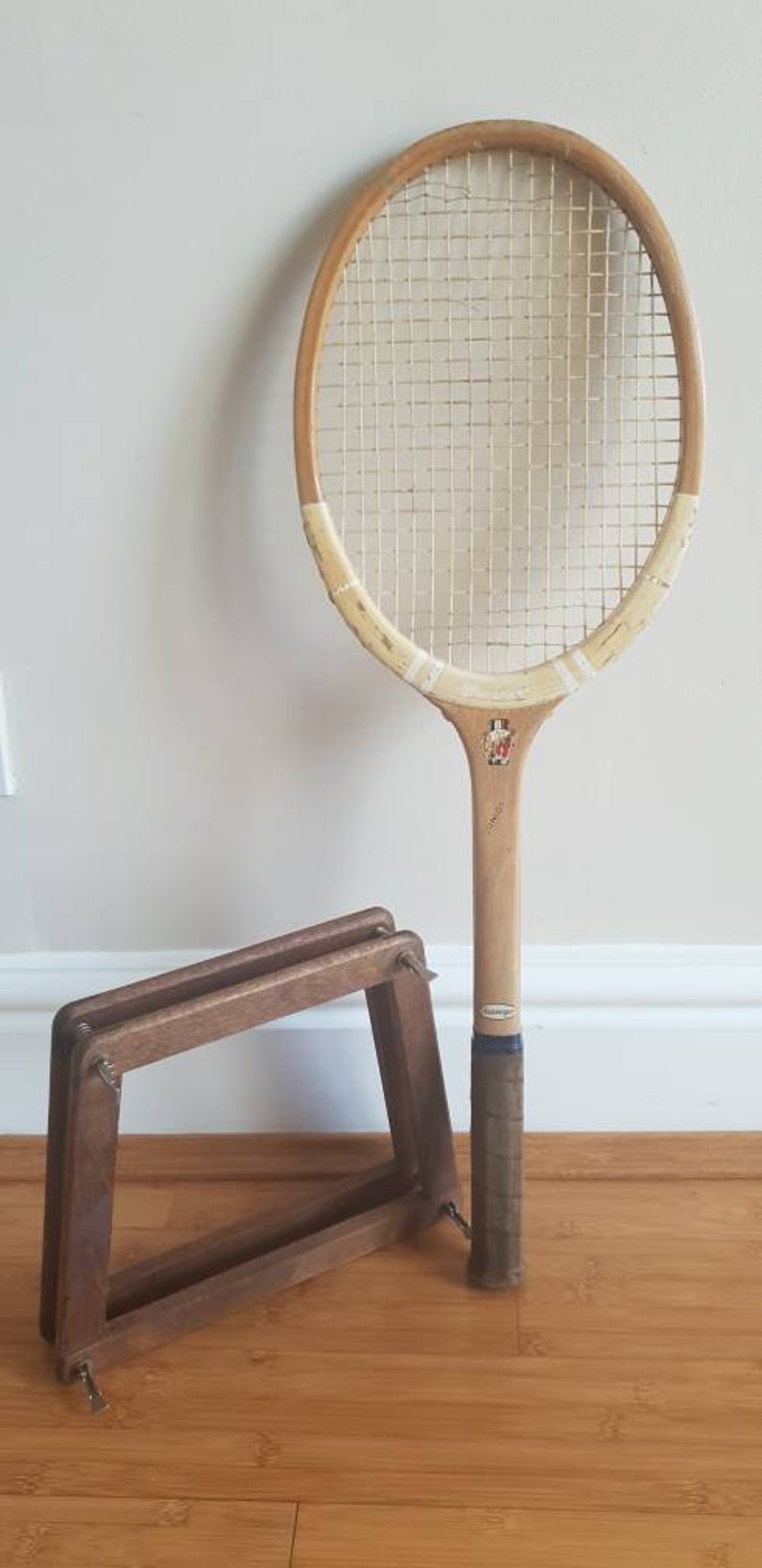 Pair of 1970s Wooden Tennis Rackets and 1 Racket Press Etsy