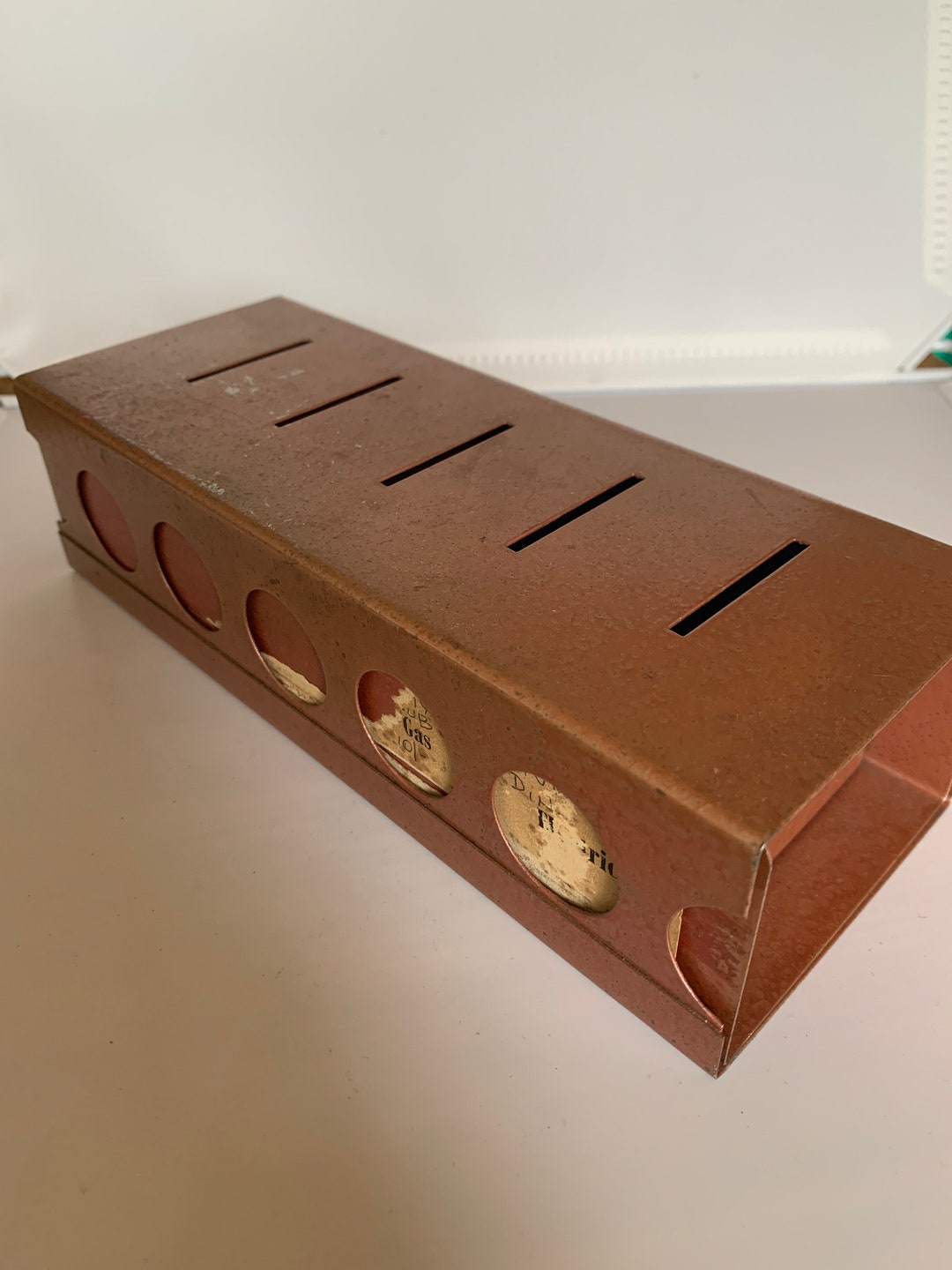 1980s Metal Sliding Money Box Etsy