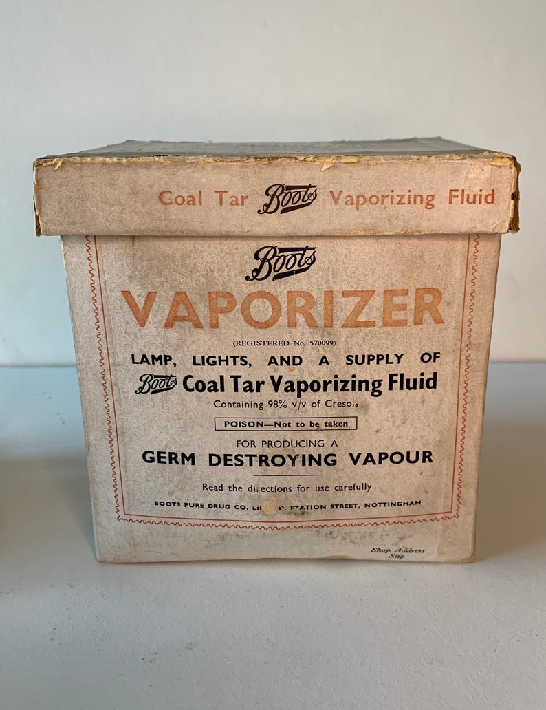Boots 1930s Vaporizer Set Original Lamp Original Bottle Etsy UK