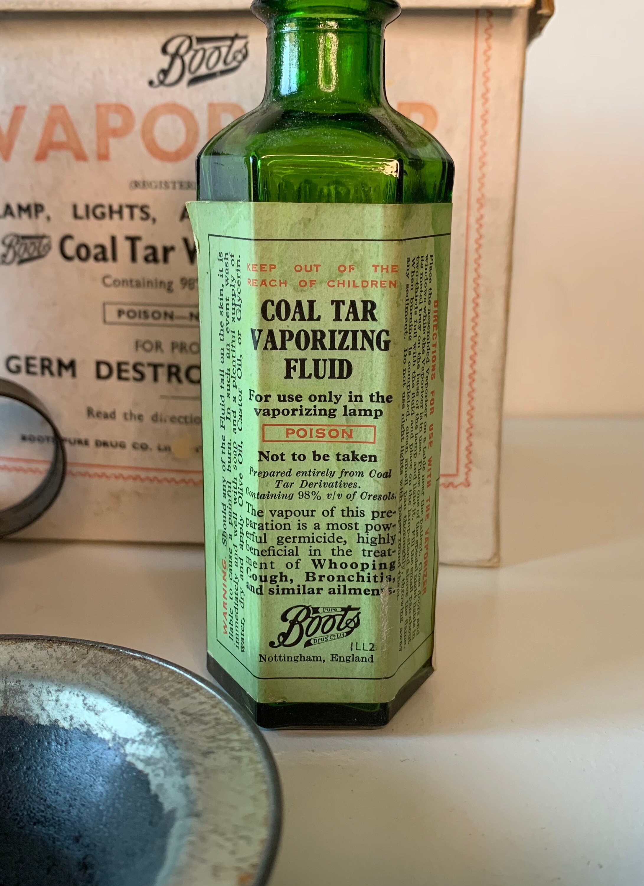 Boots 1930s Vaporizer Set Original Lamp Original Bottle Etsy