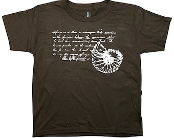 Vintage Ammonite Fossil Baby Tee: 90s Y2K graphic T-Shirt retro style