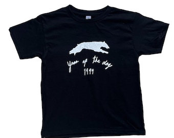 Year of the Dog 1994 Baby Tee: 90s Chinese Zodiac Graphic T-Shirt