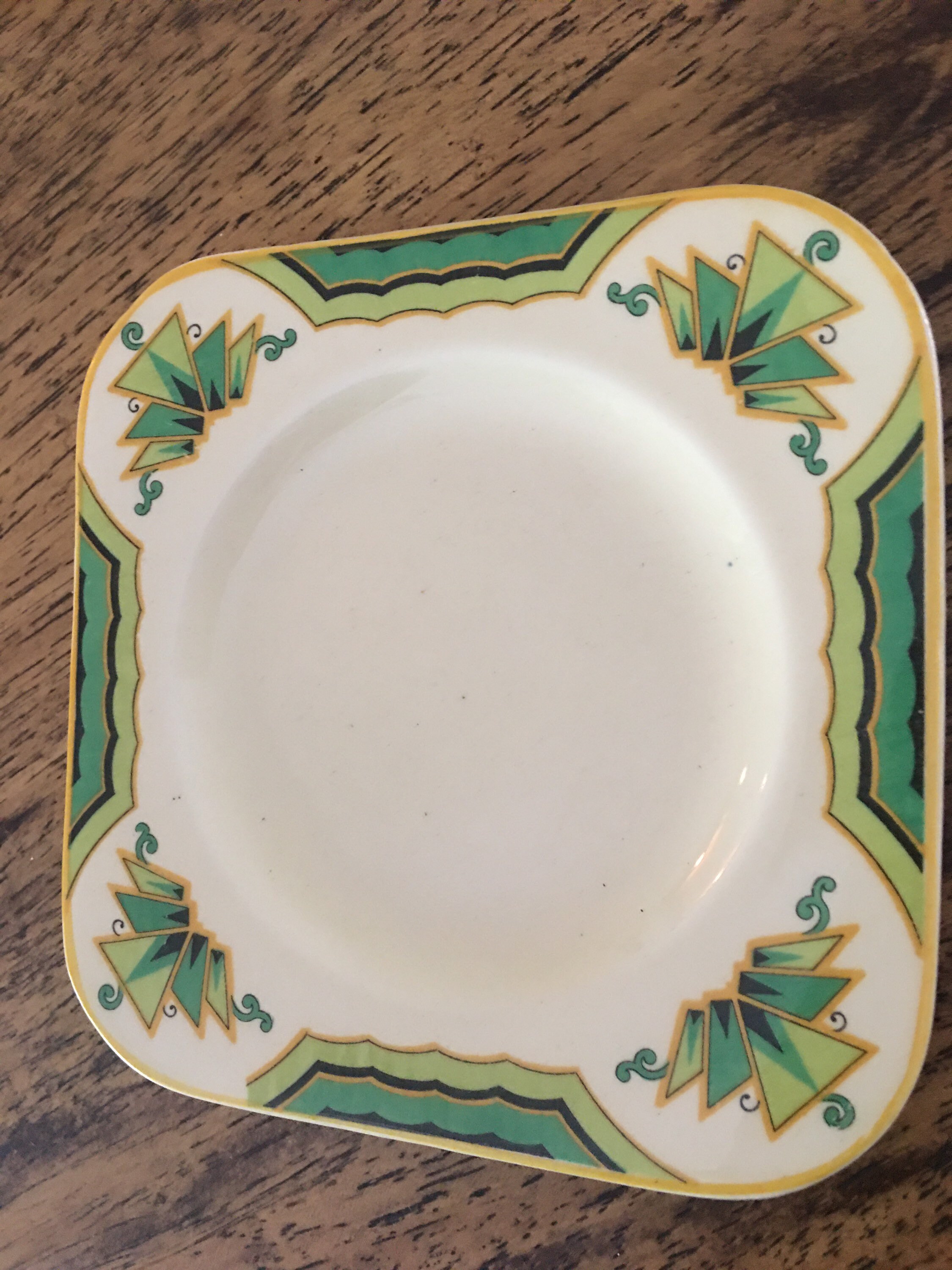 Vintage Woods Ivory Ware Art Deco Plates Six of in Amazing Etsy