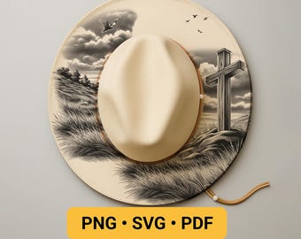 He is Risen Hat Burning Design, Pyrography Stencil Hat Laser Engraving Design, Christian Hat Burning Pattern, Cross Hat Burning Template