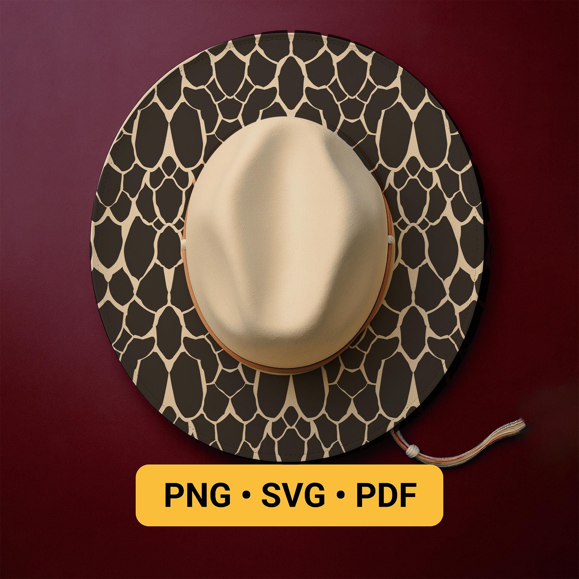 ?Snake Detail Wide Brim Hat NWT? Snake Wide Brim Hat - Etsy main image 2