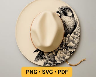 Eagle Hat Burning Design, Pyrography Stencil Hat, Laser Engraving Design, Cowgirl Hat Burning Pattern, Wide Brim Hat Burning Template