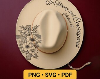 Be Strong Hat Burning Design, Pyrography Stencil Hat Laser Engraving Design, Cowgirl Hat Burning Pattern, Wide Brim Hat Burning Template