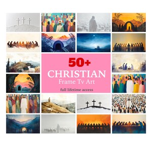 Christian Frame Tv Art, Jesus Christ Art, Bible Frame Tv Wallpaper, Christmas Religious Painting, Jesus Frame TV Art, Jesus Art Frame Bundle