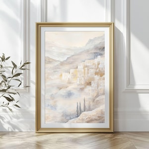 Jerusalem Wall Art, Christian Art Prints, Bible Art Printable, Scripture Wall Art, Jesus Art Wall, Bible Art, Jerusalem Painting Room Decor