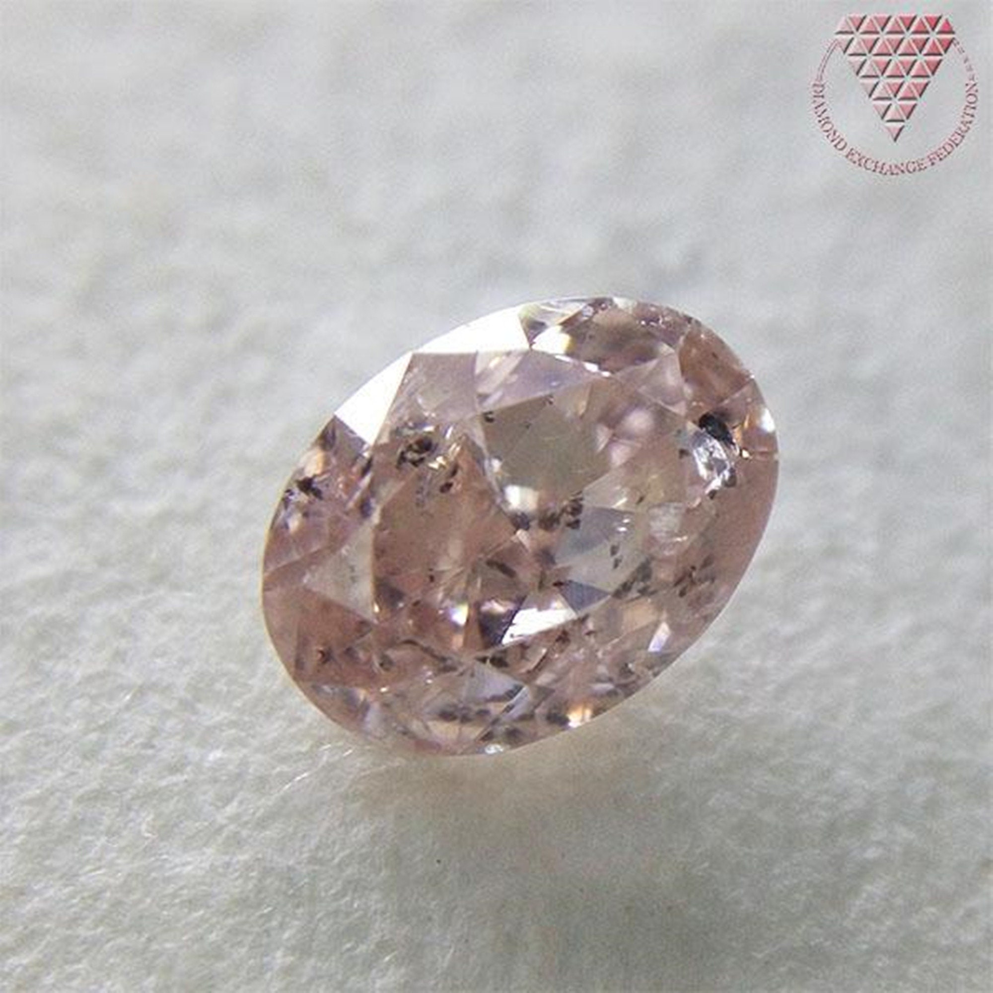 0.364 Ct Fancy Light Pink Brown CGL Japan Natural Loose