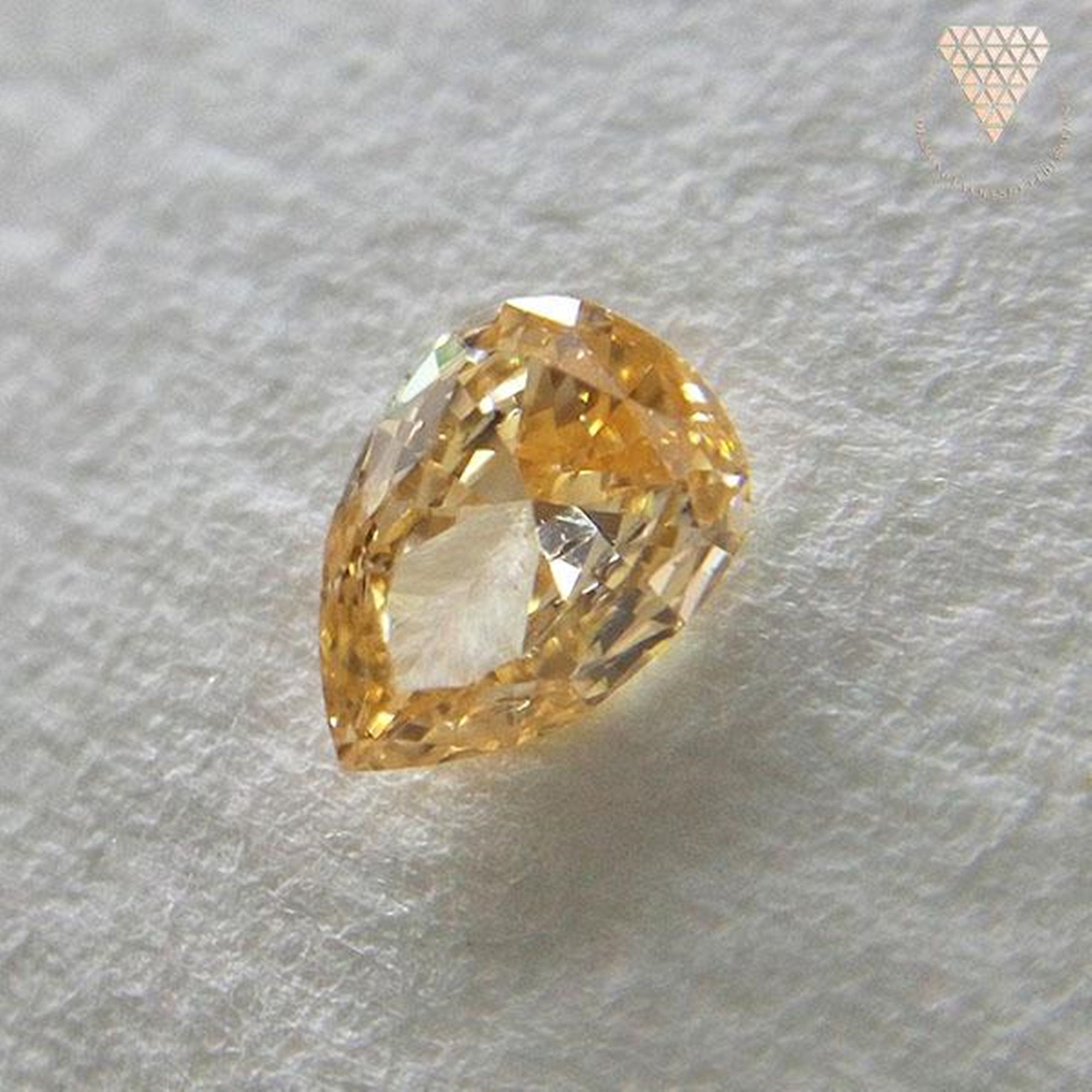 0.103 Ct Fancy Intense Orange Yellow SI2 CGL Japan Natural - Etsy