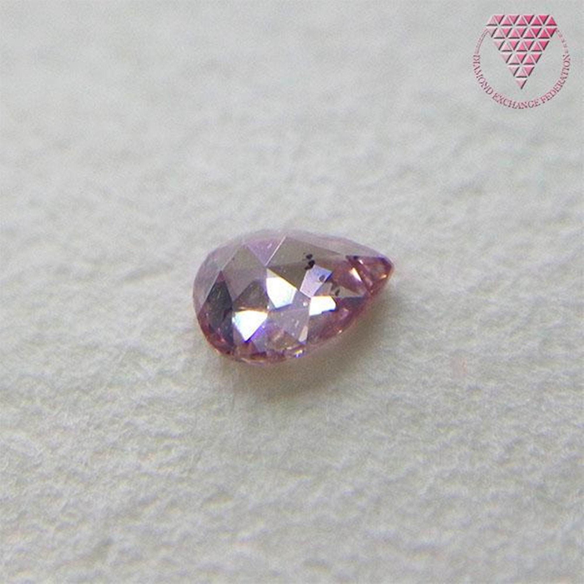 0.046 Ct Fancy Pink SI2 CGL Japan Natural Loose Diamond