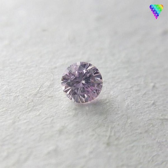 0.062 Ct Fancy Light Purplish Pink SI2 CGL Japan Natural Diamond