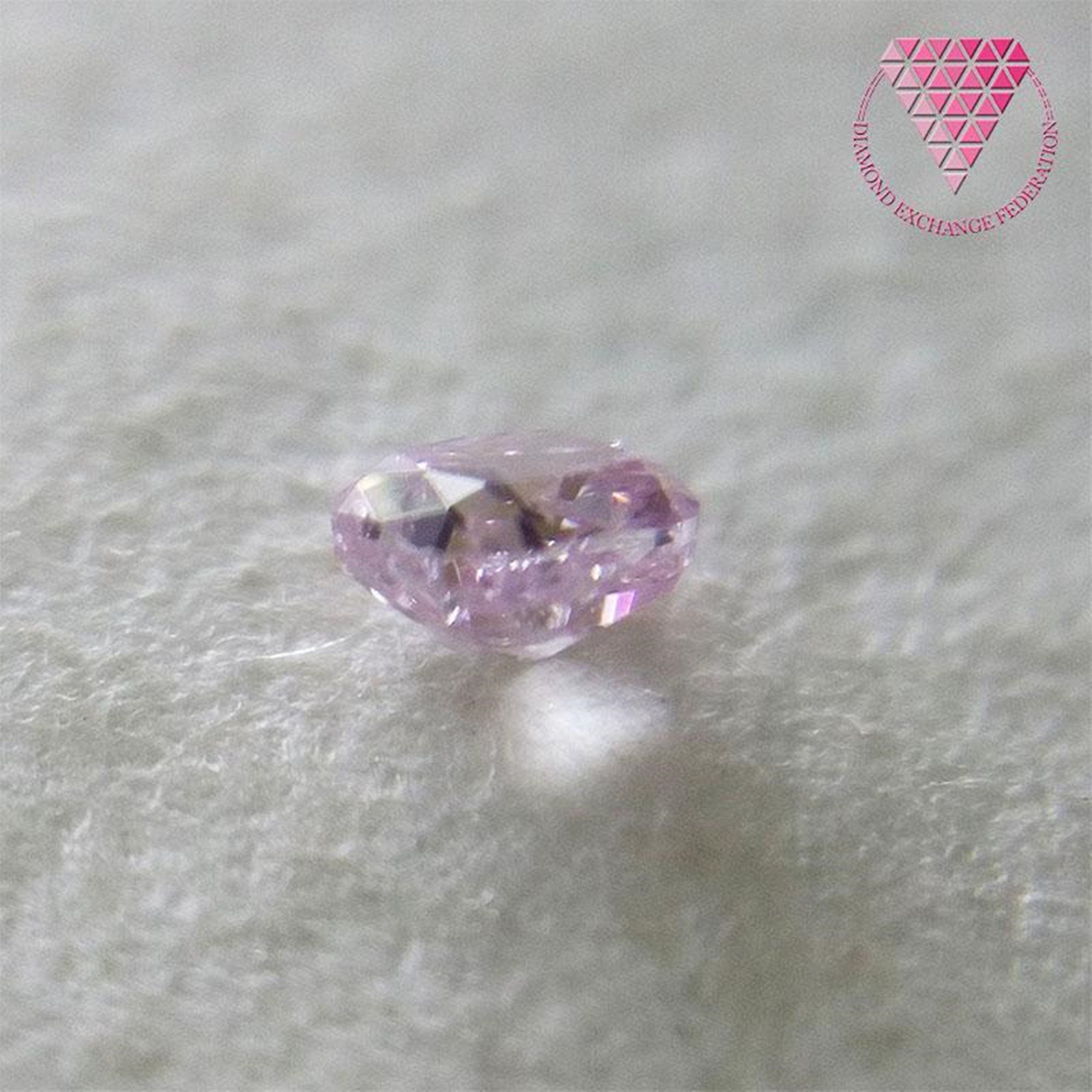 ピンクダイヤモンドルース 0.074ct fancy purplish pink SI2(CGL