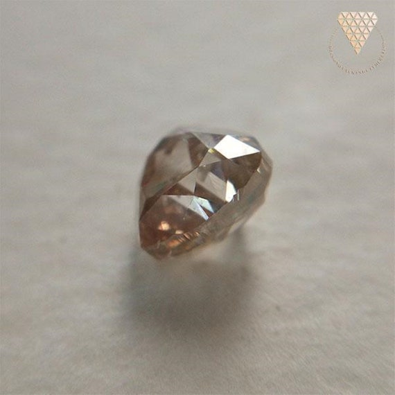 0.829 Ct Fancy Light Brown CGL Japan Natural Loose Diamond 