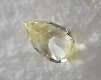 今季ブランド 0.278 Ct Fancy Light Yellow SI1 CGL Japan Natural Loose ダイヤモンド