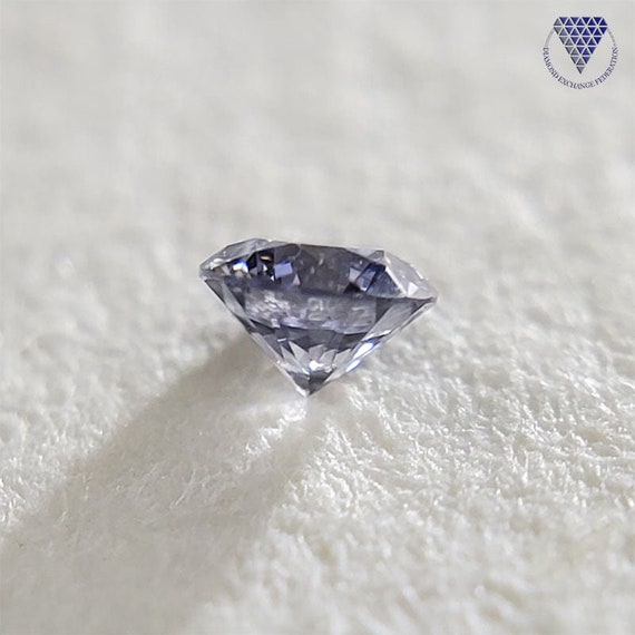 天然グレーダイヤモンド Fancy light gray VS 0.03 Carat Fancy Gray Violet GIA Natural Loose Diamond 天然