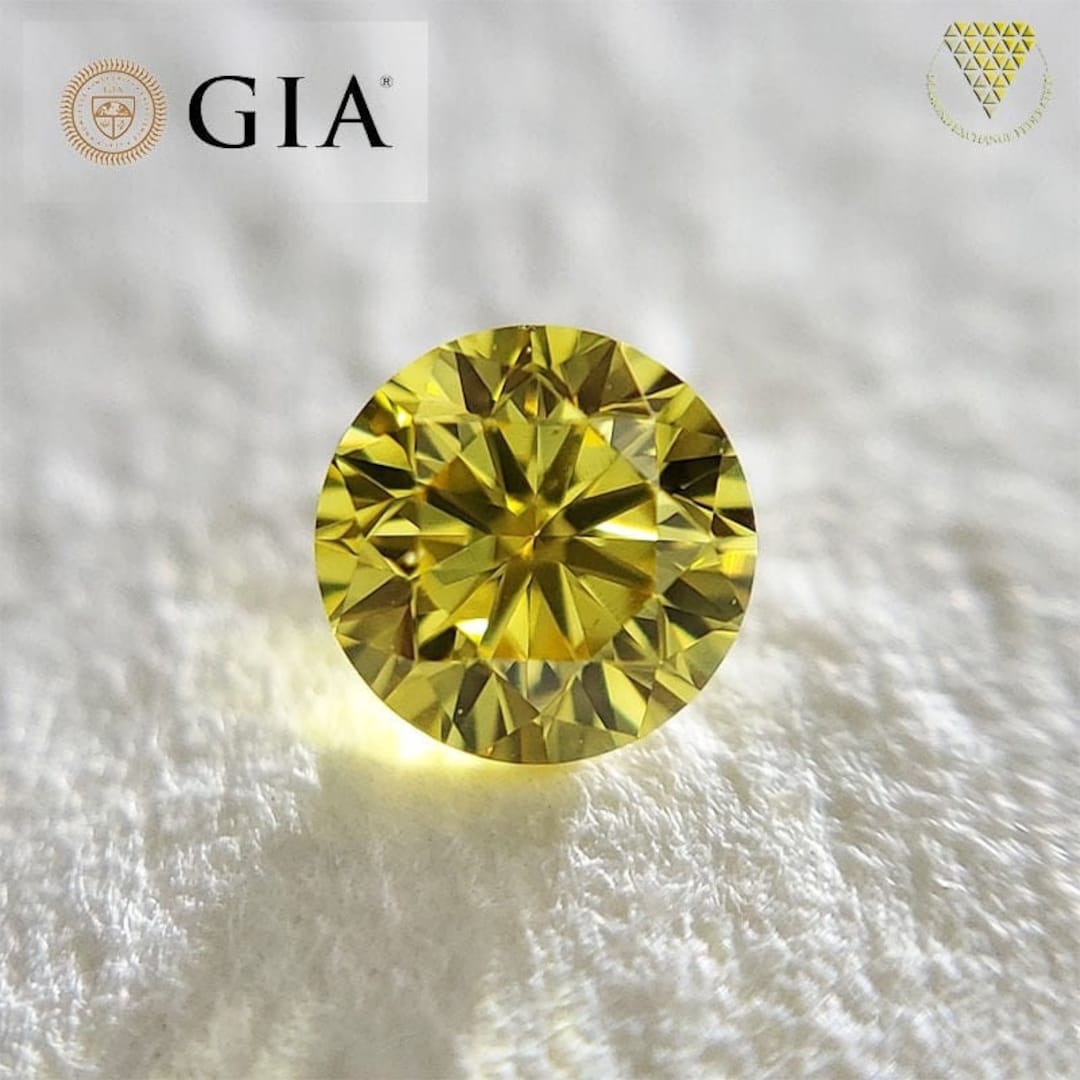 イエローダイヤモンドルース/ F.I.O. YELLOW/ 0.175 ct.SI2蛍光性 ...