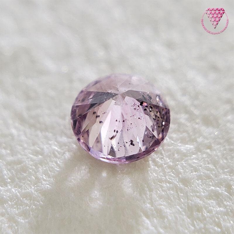 天然ダイヤモンド　0.217カラット 天然カラーダイヤ ルース 0.328ct FANCY LIGHT PINK BROWN SI-2