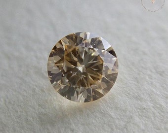 0.249 Ct Fancy Light Orangy Yellow SI1 CGL Japan Natural Loose