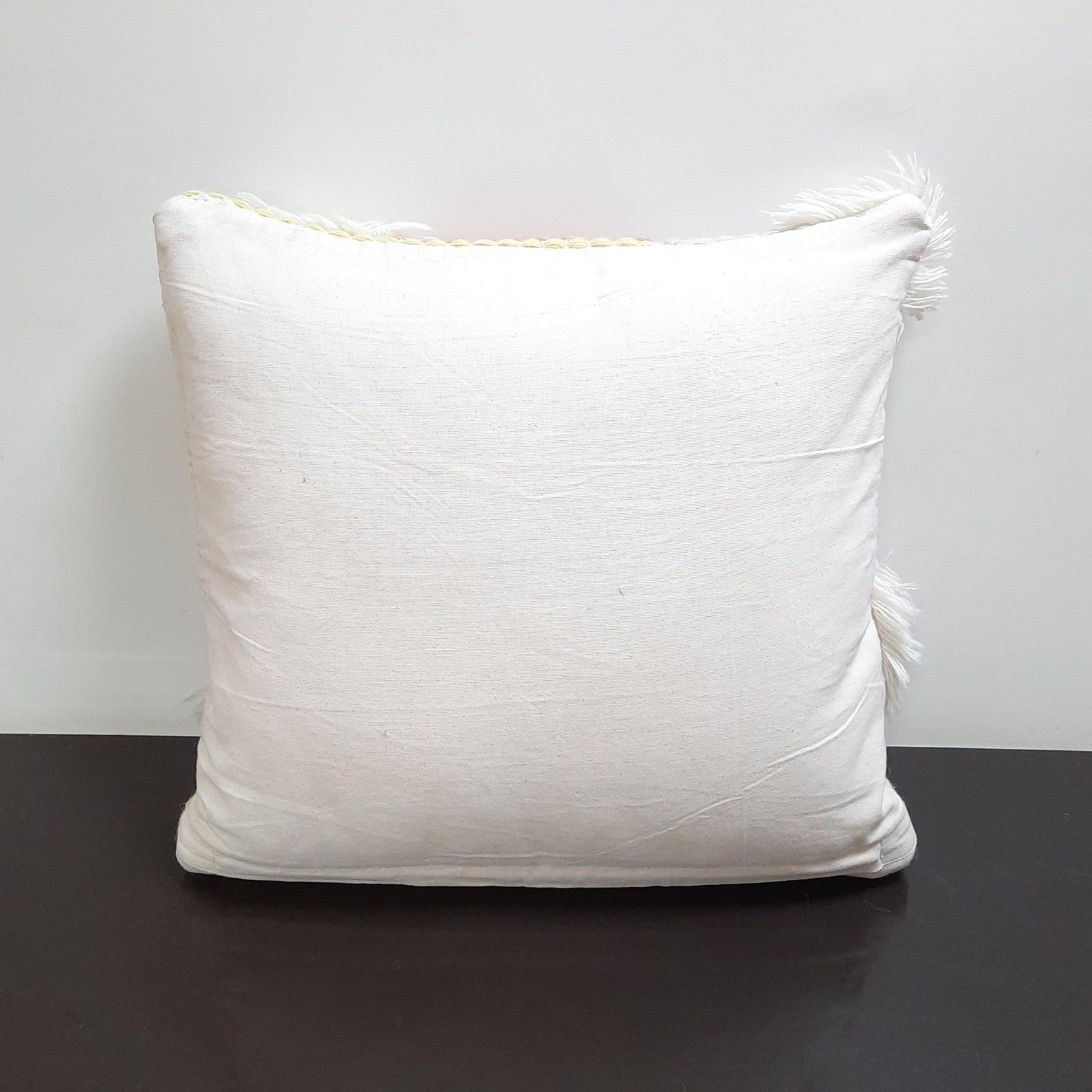 Cotton & Wool Chunky Woven Cushion Cover Tufted Textured Etsy
