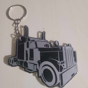 Semi truck keychain/ Truck Driver Key ring