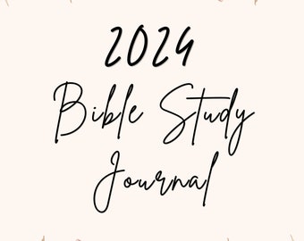 Bible Study Journal Digital Download