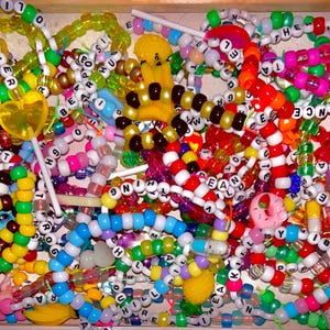 Mystery Kandi bracelets with charms